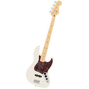 Olympic White J Bass. Part of the Leo Collection